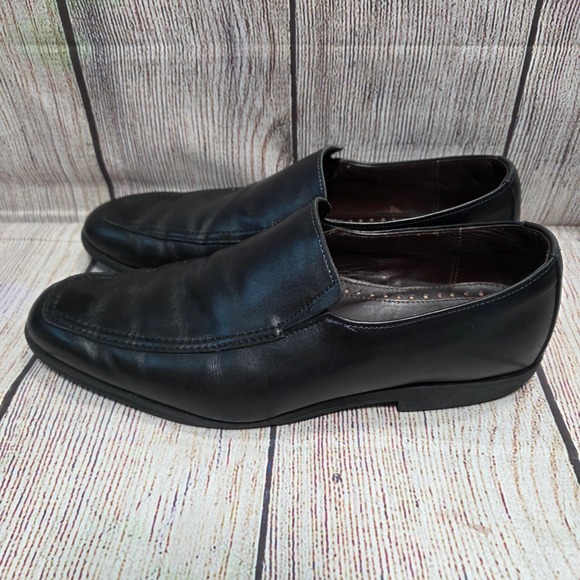 Allen Edmonds Bucktown Mens 10.5 D Black Leather Moc Toe Slip On Loafers 70301 main image 5